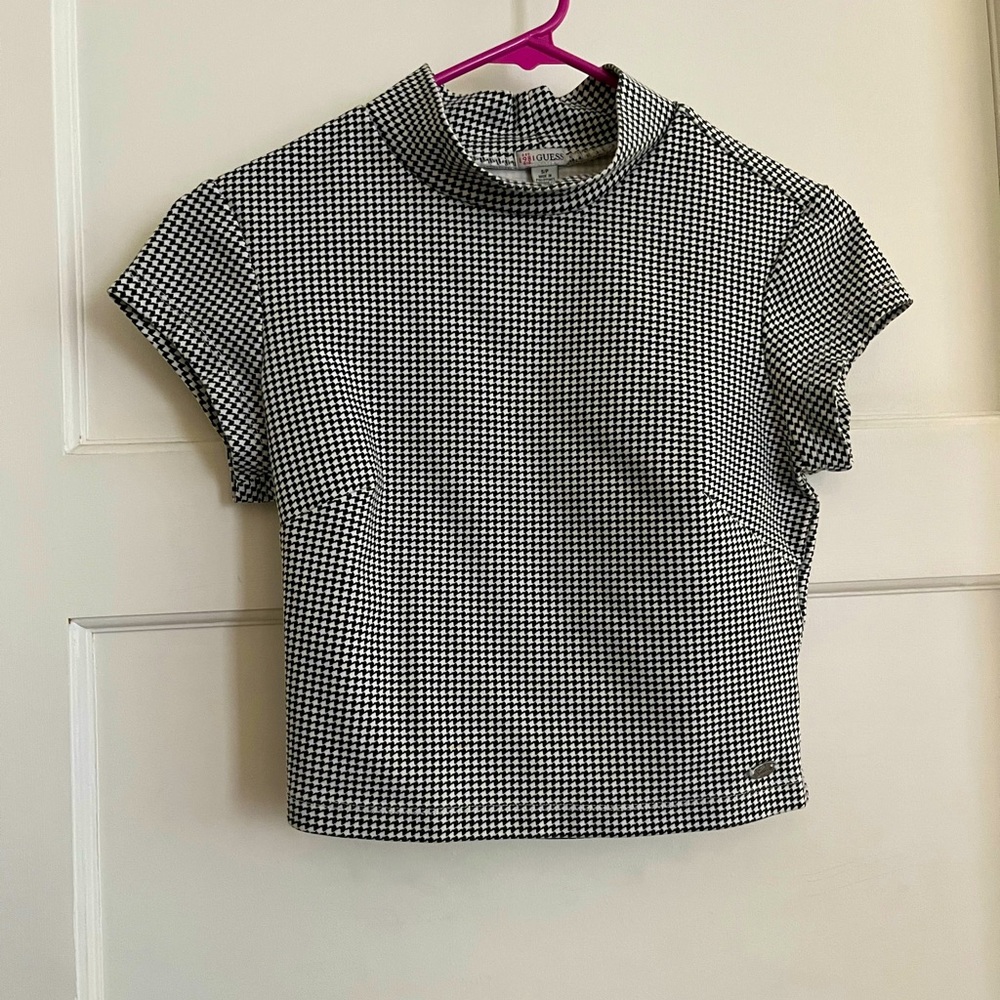 Guess Mockneck Cropped Shirt